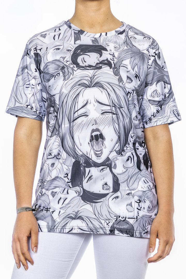 Unisex T-Shirt "Ahegao" Japanischer Harajuku Style,  Punk Rock