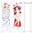 Dakimakura mit Figur " Kaori (18) " 100x40cm Bezug + Kissen Japanisches Umarmungskissen